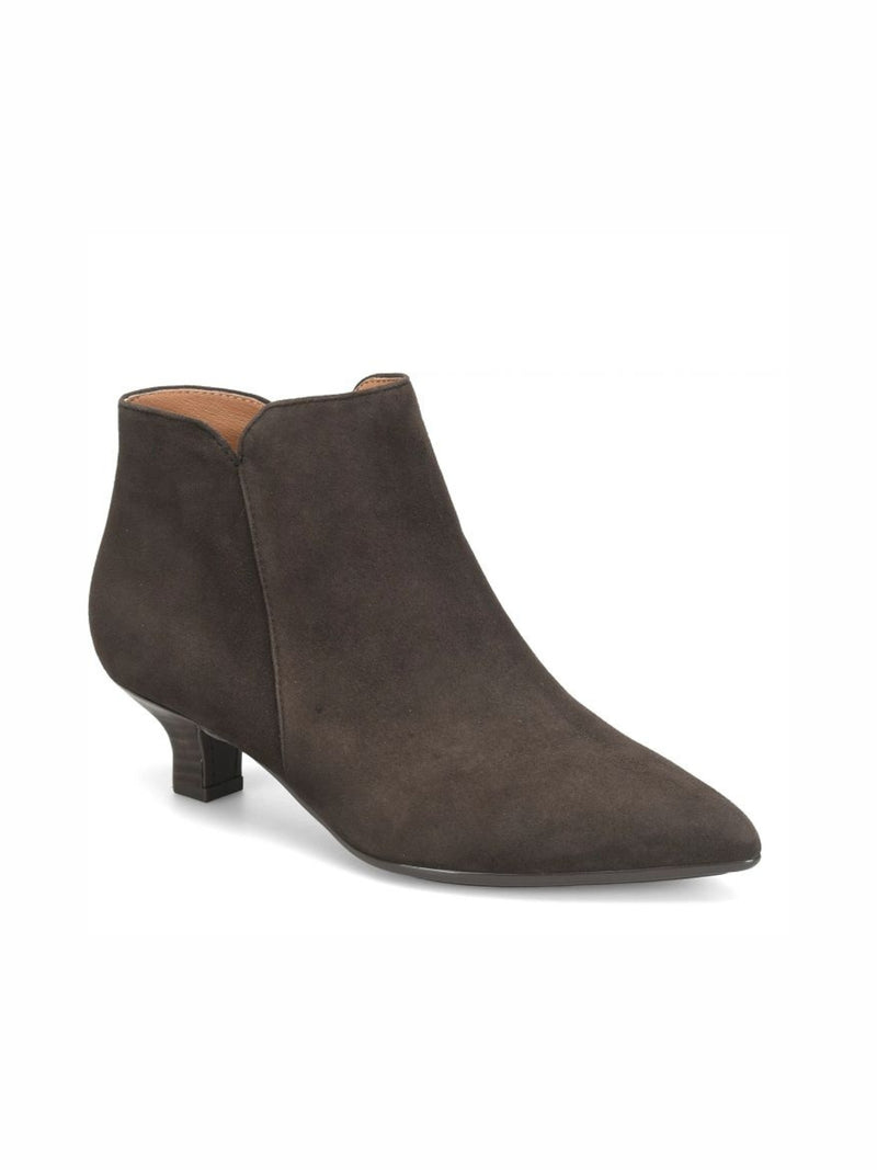 Söfft Sawyer Kitten Heel Boot dark chocolate suede 