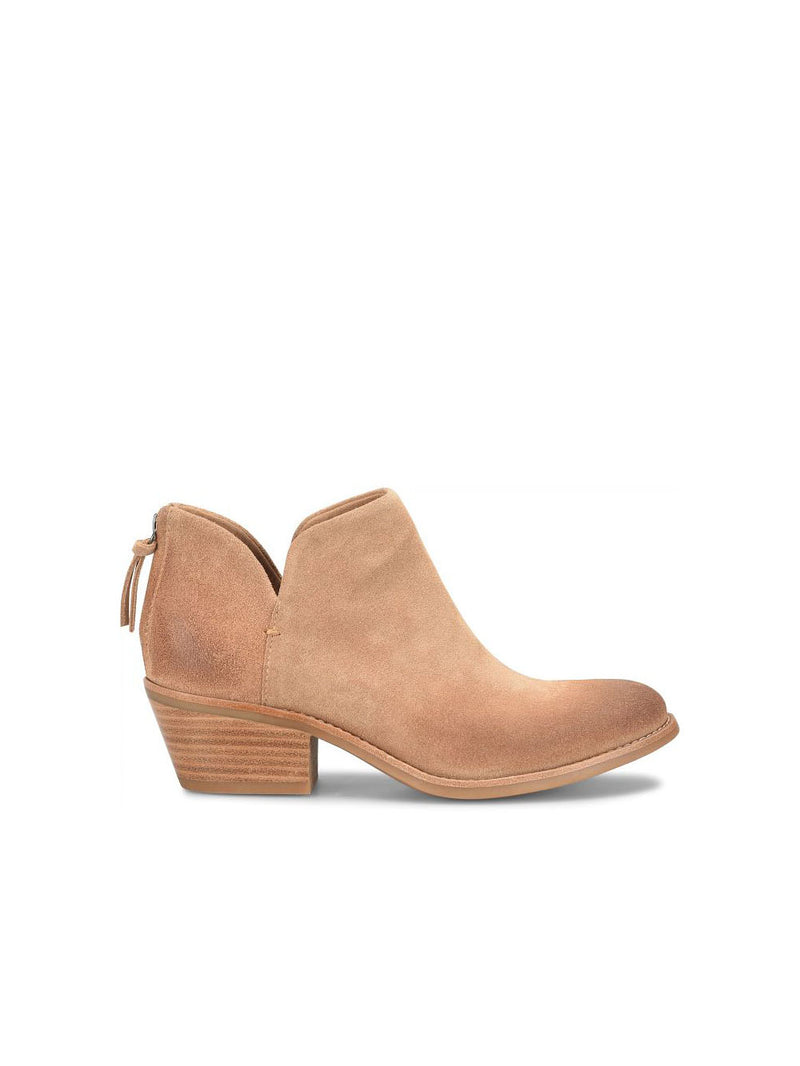 Sofft Shoes Angelica Back Zip Suede Bootie in Desert Suede