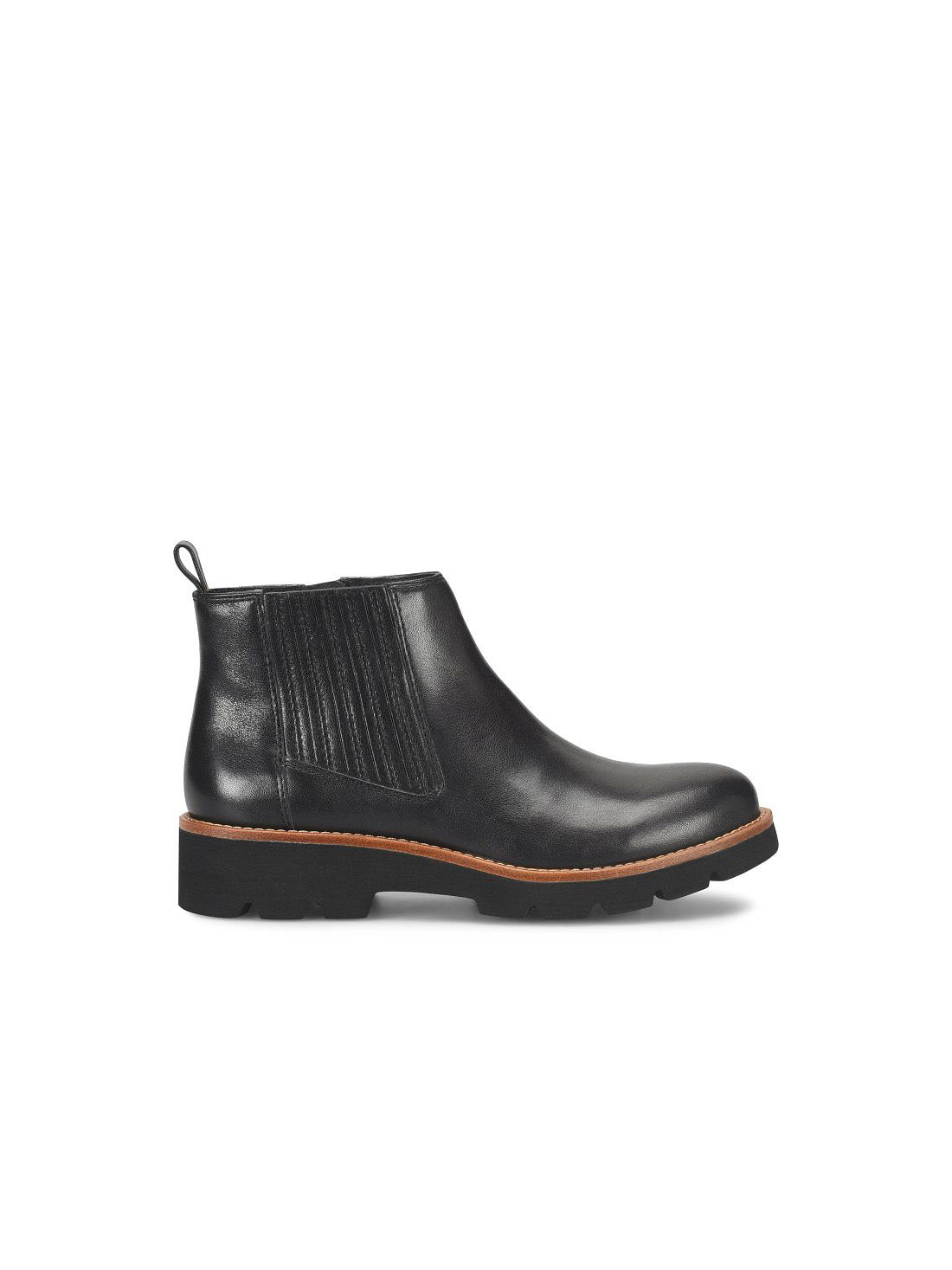 Sofft Shoes Paige Waterproof Chelsea Boots in Black Leather