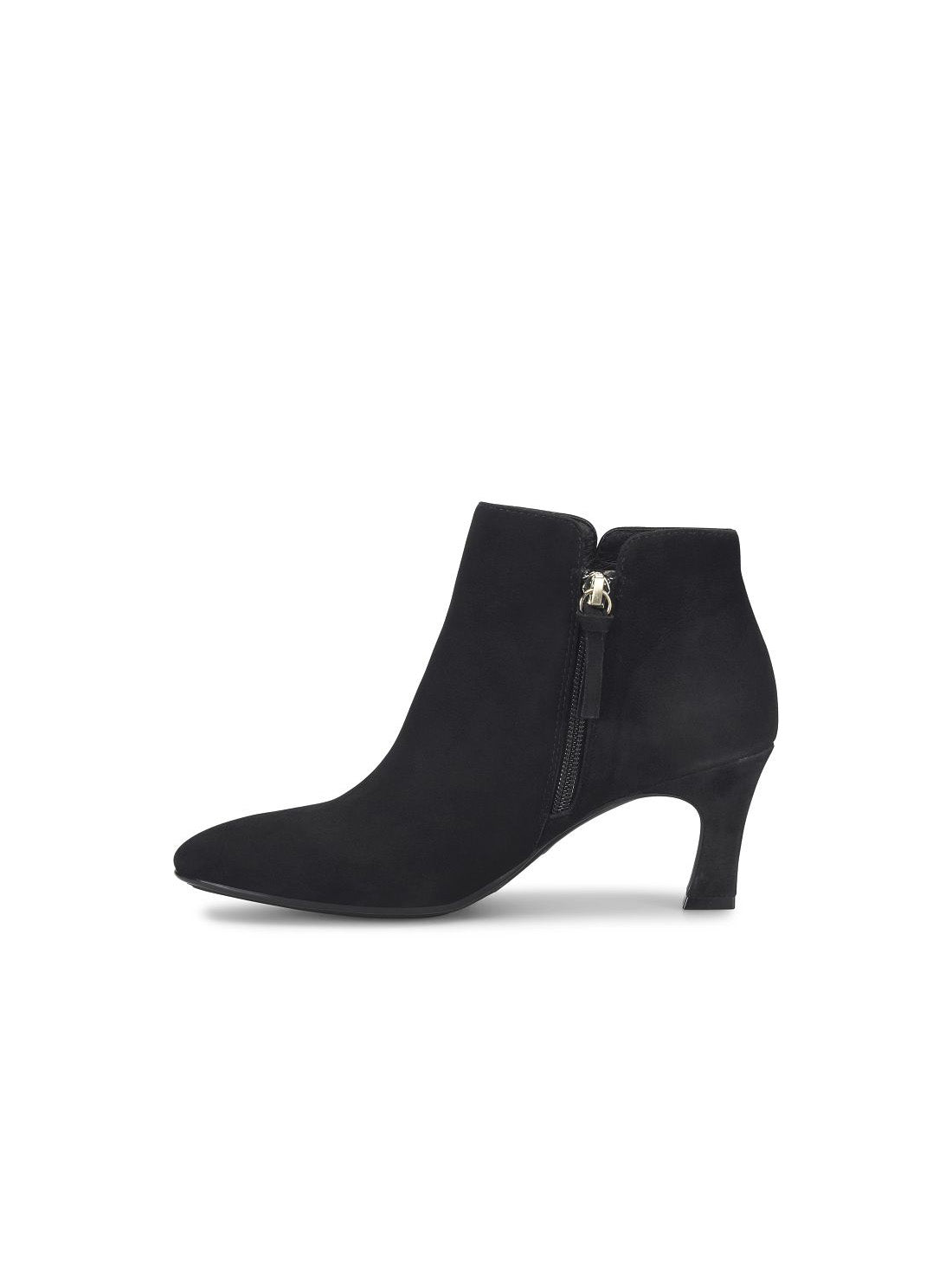 Sofft Shoes Sasha Waterproof Helled Ankle Bootie in Black Suede