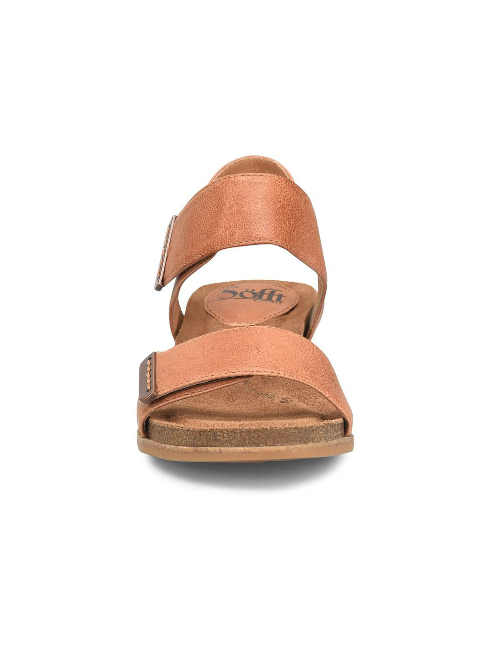 sofft shoes verdi ii strap wedge sandals in luggage tan