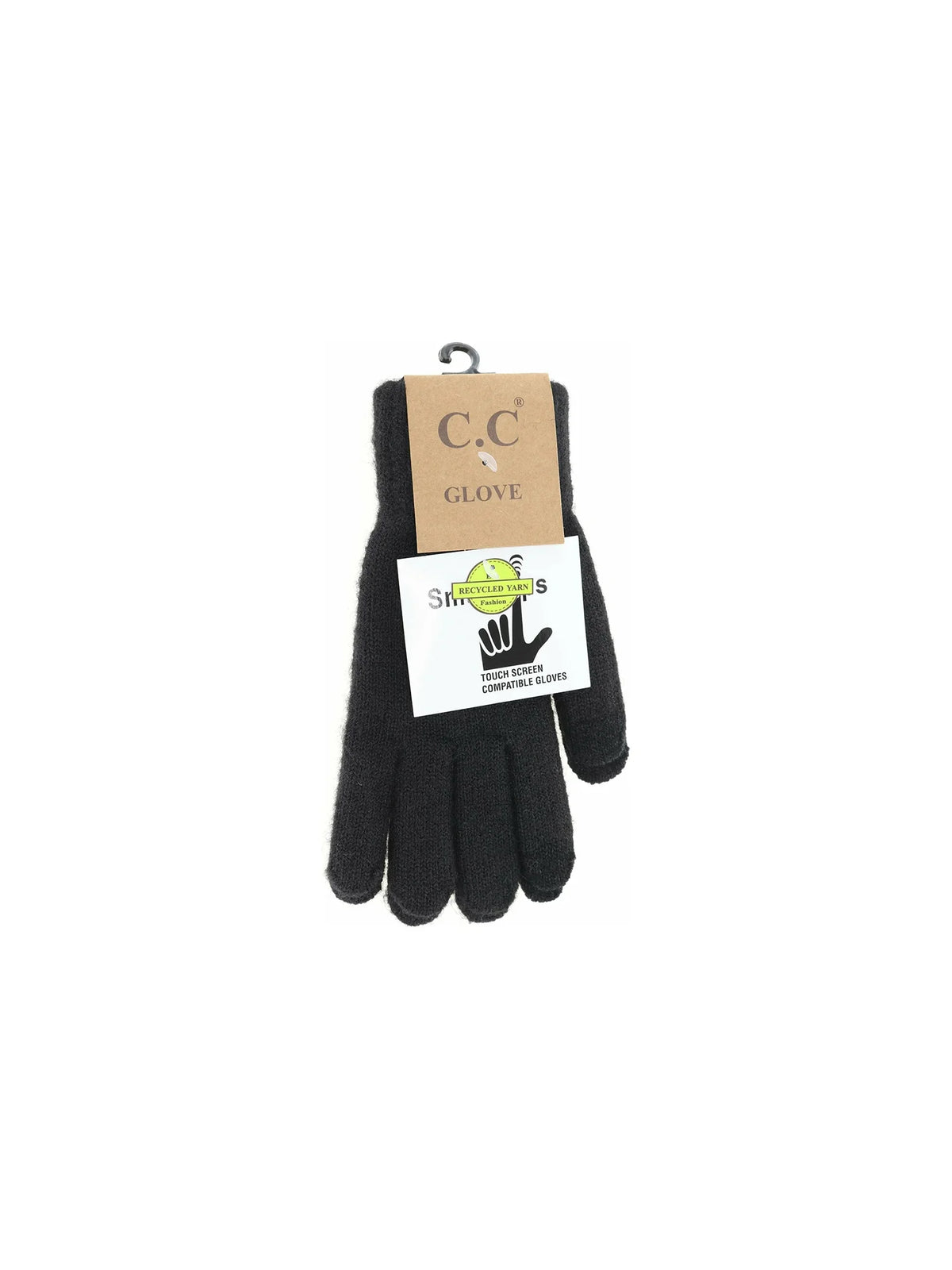 Soft Knit Touch Screen Gloves Black