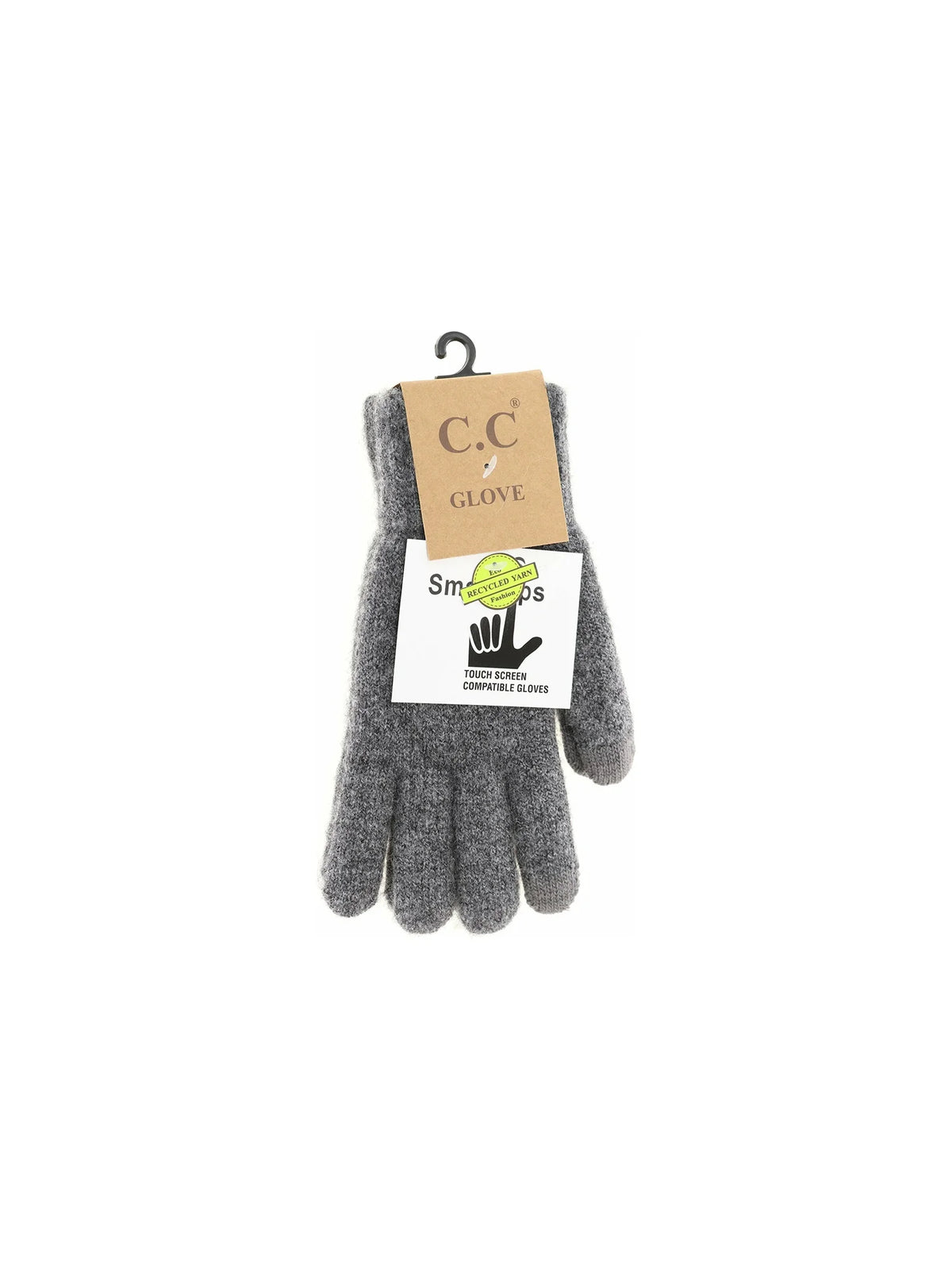 Soft Knit Touch Screen Gloves Heather Charcoal