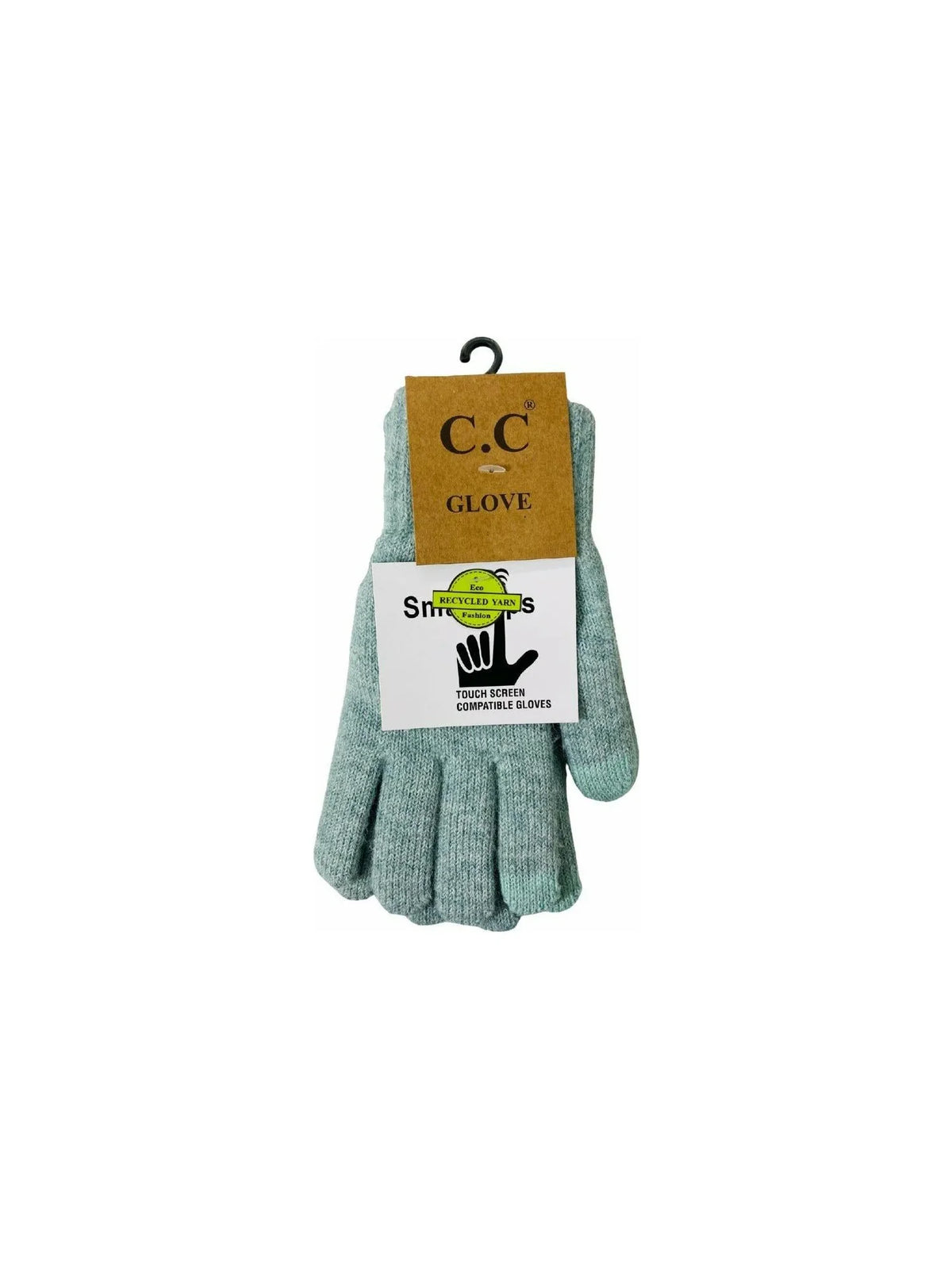 Soft Knit Touch Screen Gloves Heather Mint