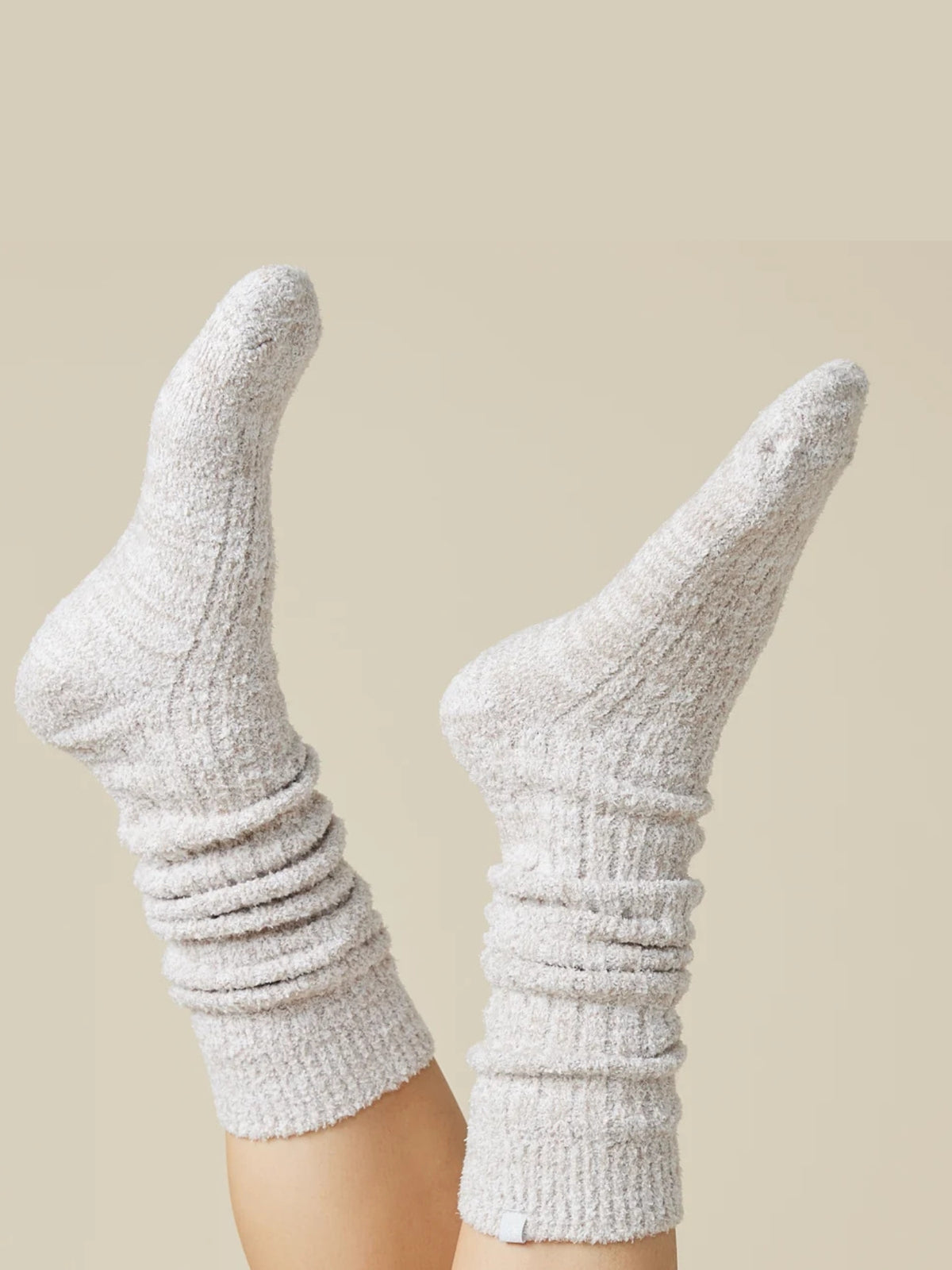 Marshmallow Slouch Socks heather coco 