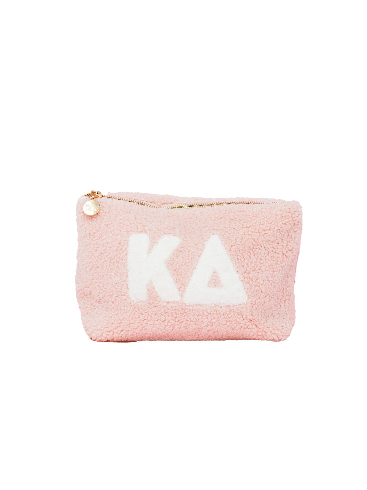 sorority greek letter pink teddy makeup pouch kappa delta