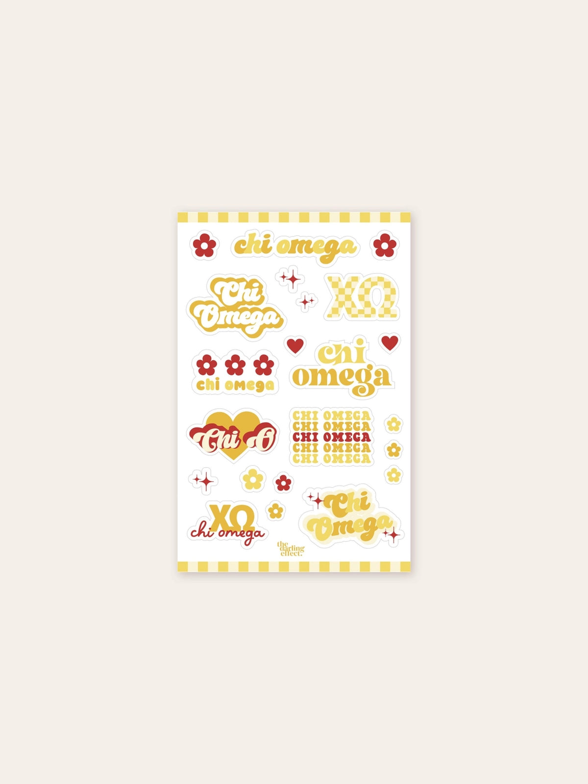 sorority sticker sheet chi omega