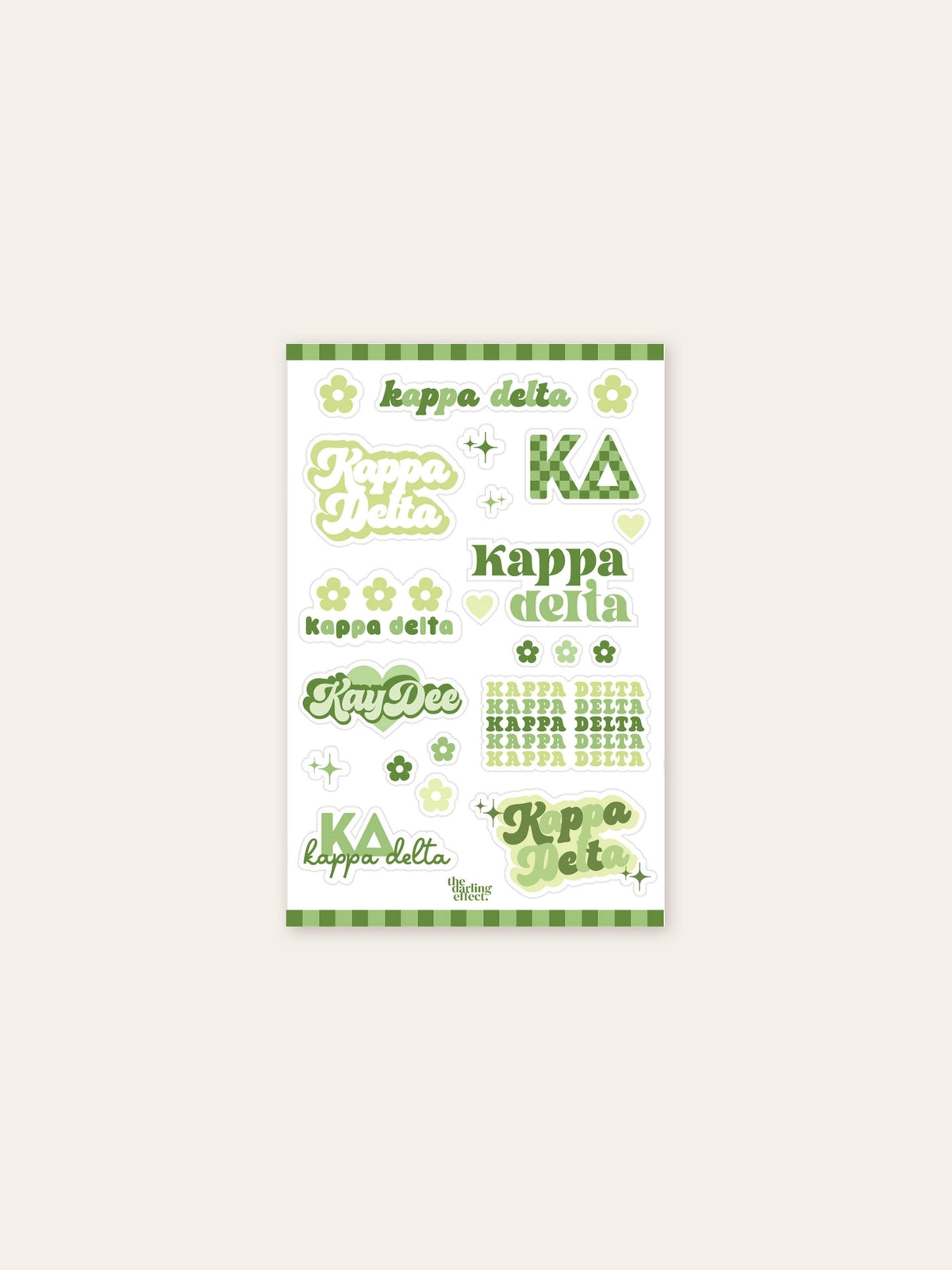 sorority sticker sheet kappa delta