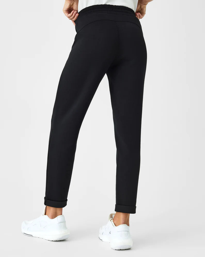 Spanx AirEssentials Tapered Pant in very black-back view