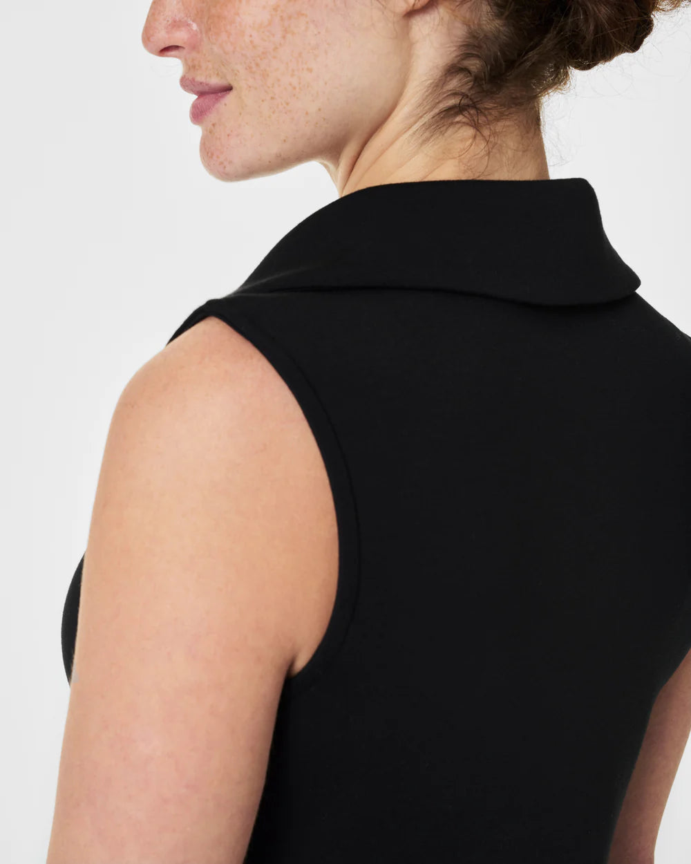 SPANX airessentials polo tank in very black