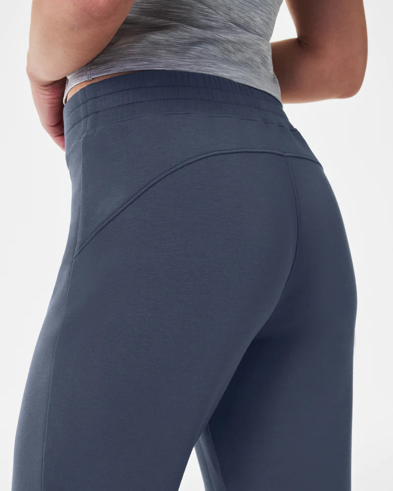 Spanx AirEssentials Tapered Pant in dark storm-back detail  view