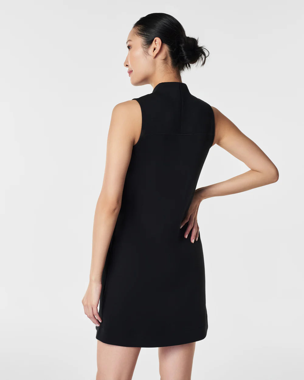 SPANX airessentials v-neck mini dress in very black