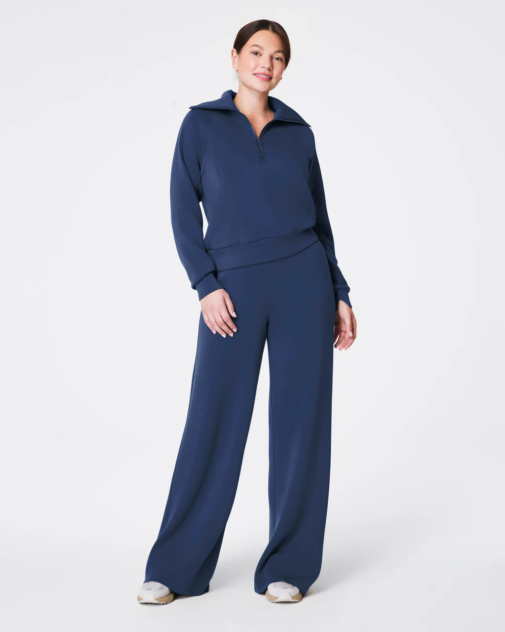 Spanx AirEssentials Wide Pant in faded indigo