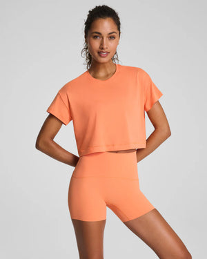 SPANX BoostUp Cropped Tee persimmon 
