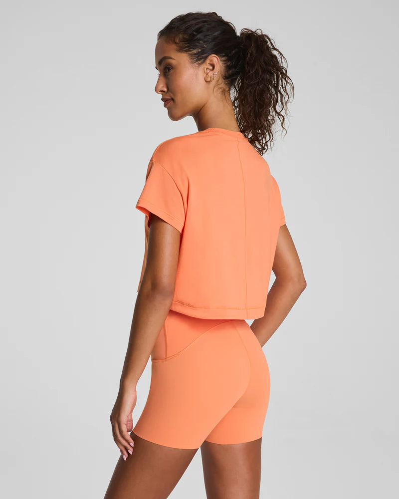 SPANX BoostUp Cropped Tee persimmon 