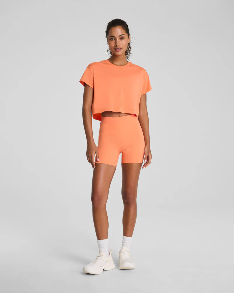 SPANX BoostUp Cropped Tee persimmon 