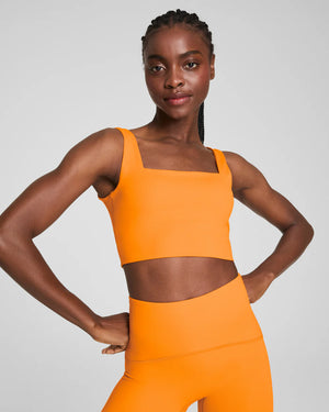 SPANXshape Cropped Square Neck Shelf Tank in monarch 