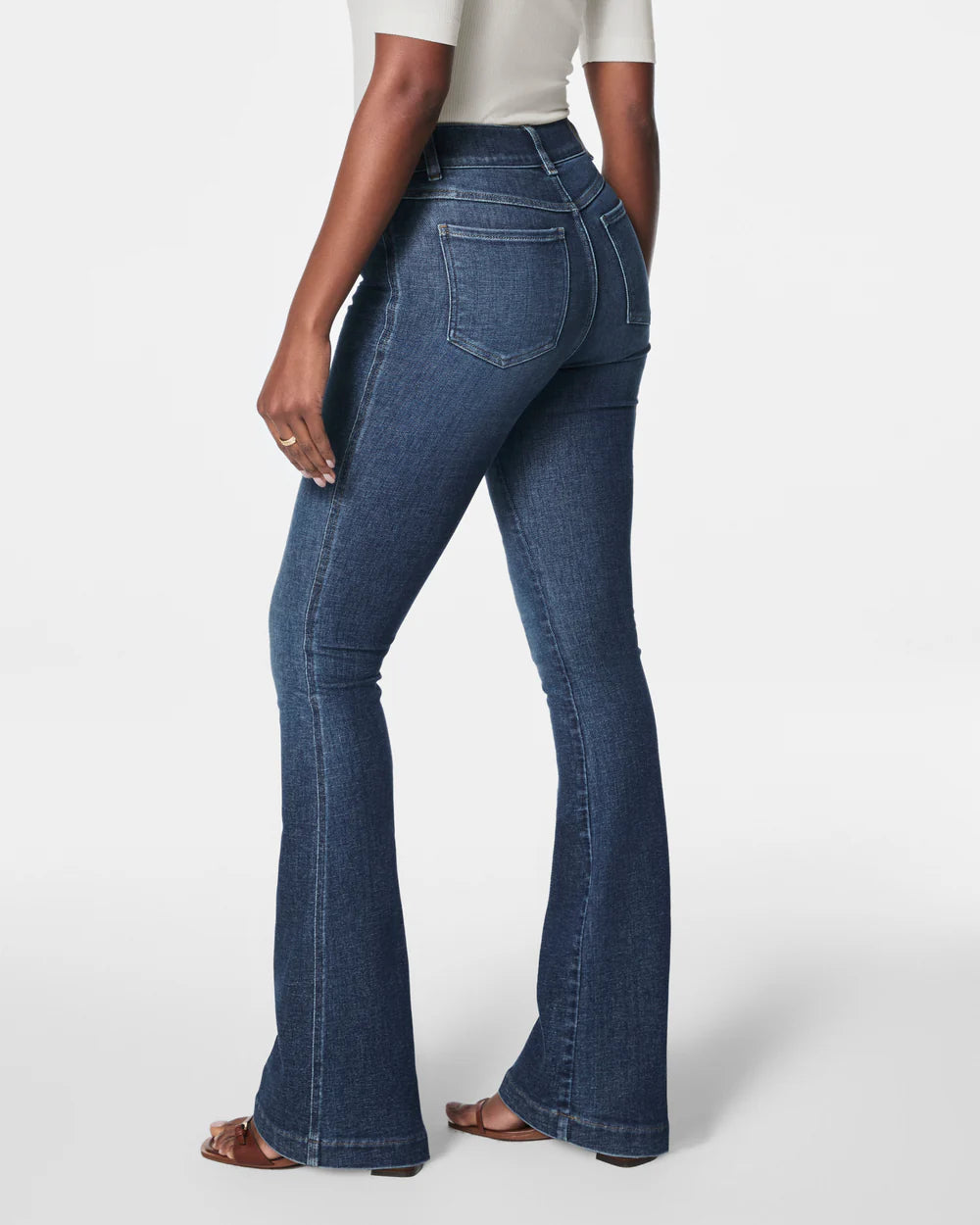 SPANXshape everywear flare jeans in authentic blue