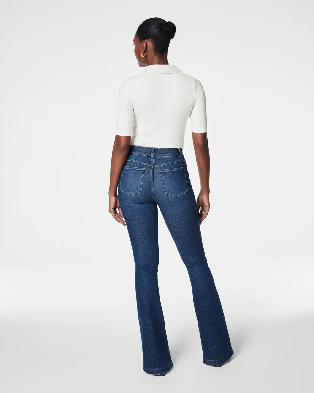 SPANXshape everywear flare jeans in authentic blue