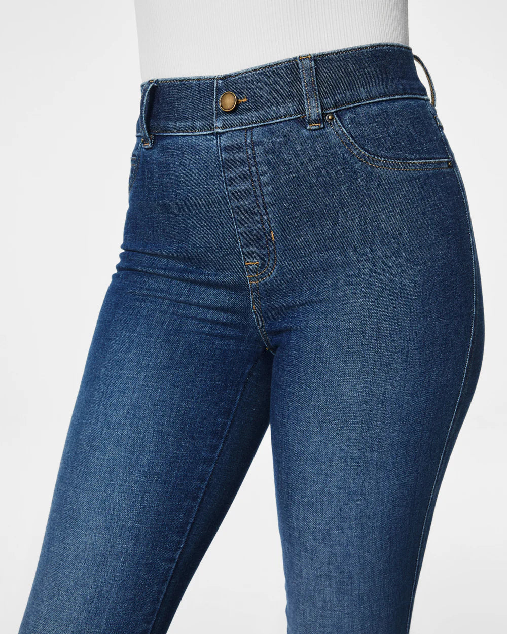 SPANXshape everywear flare jeans in authentic blue