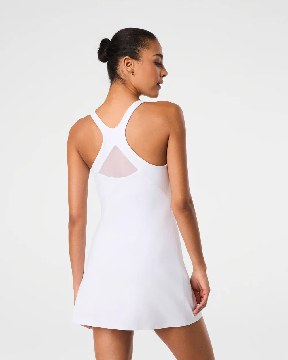 SPANXshape Get Moving V-Neck Dress in vivid white 