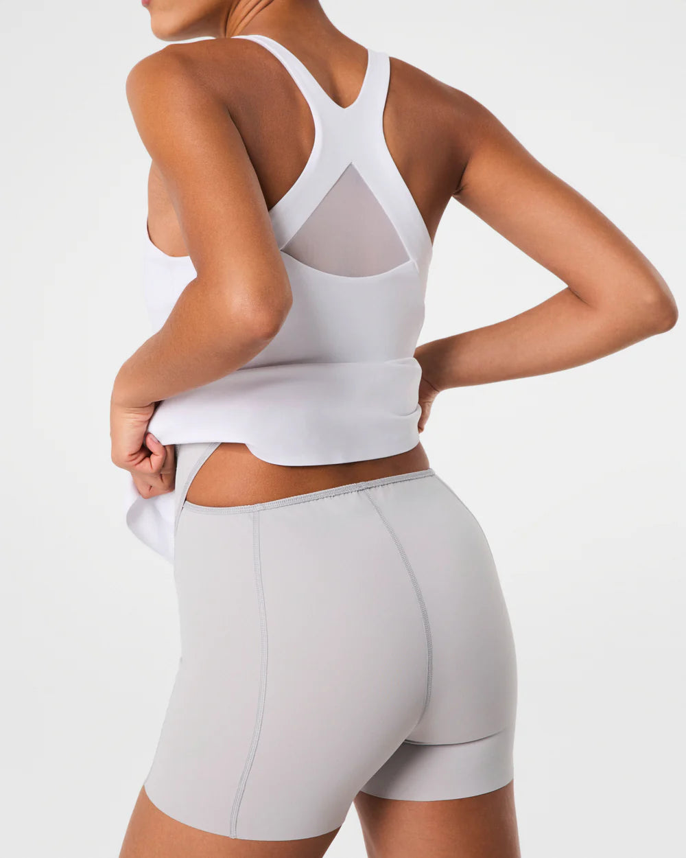 SPANXshape Get Moving V-Neck Dress in vivid white 