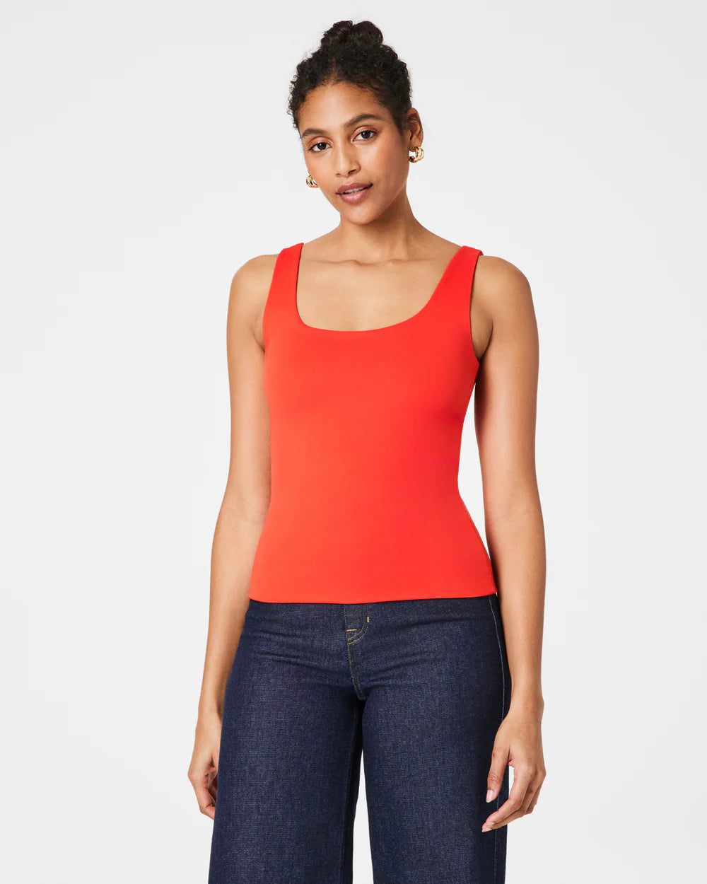 SPANXsmooth Jersey Scoop Tank in poppy