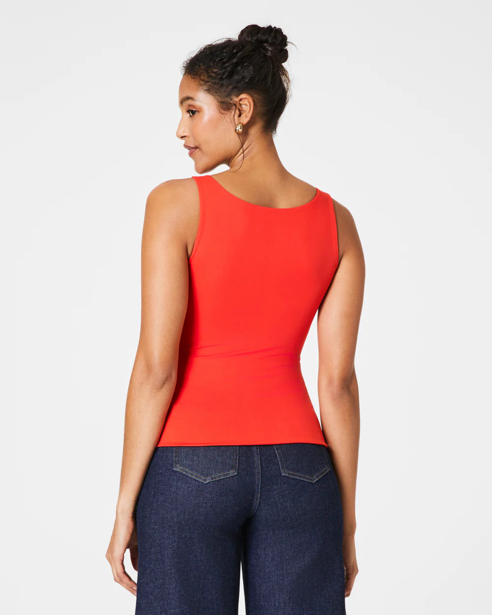 SPANXsmooth Jersey Scoop Tank in poppy