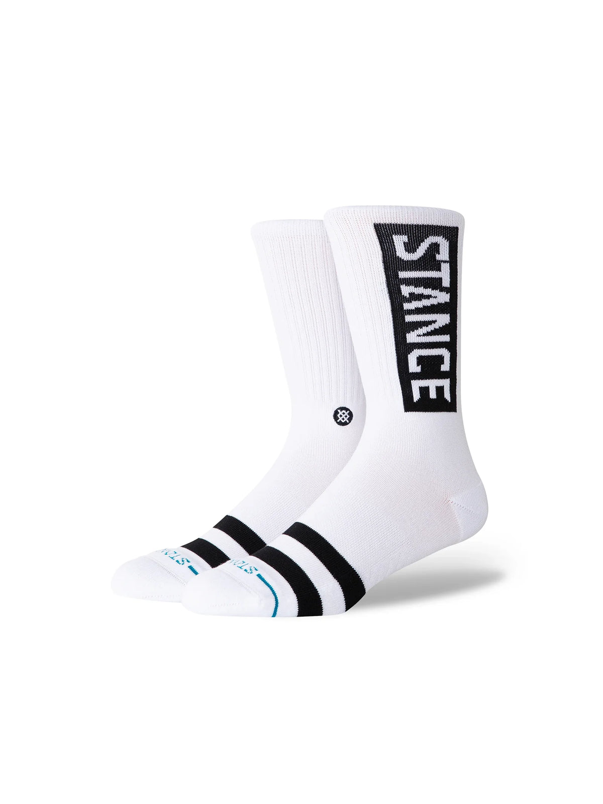 Stance OG Mid Cushion Crew Socks White