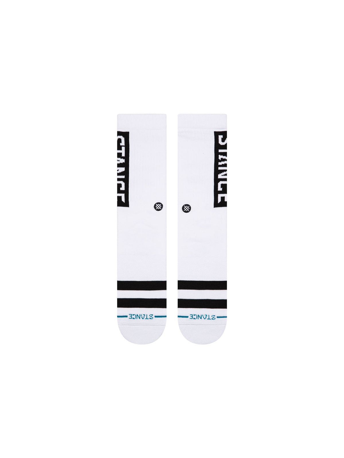 Stance OG Mid Cushion Crew Socks White