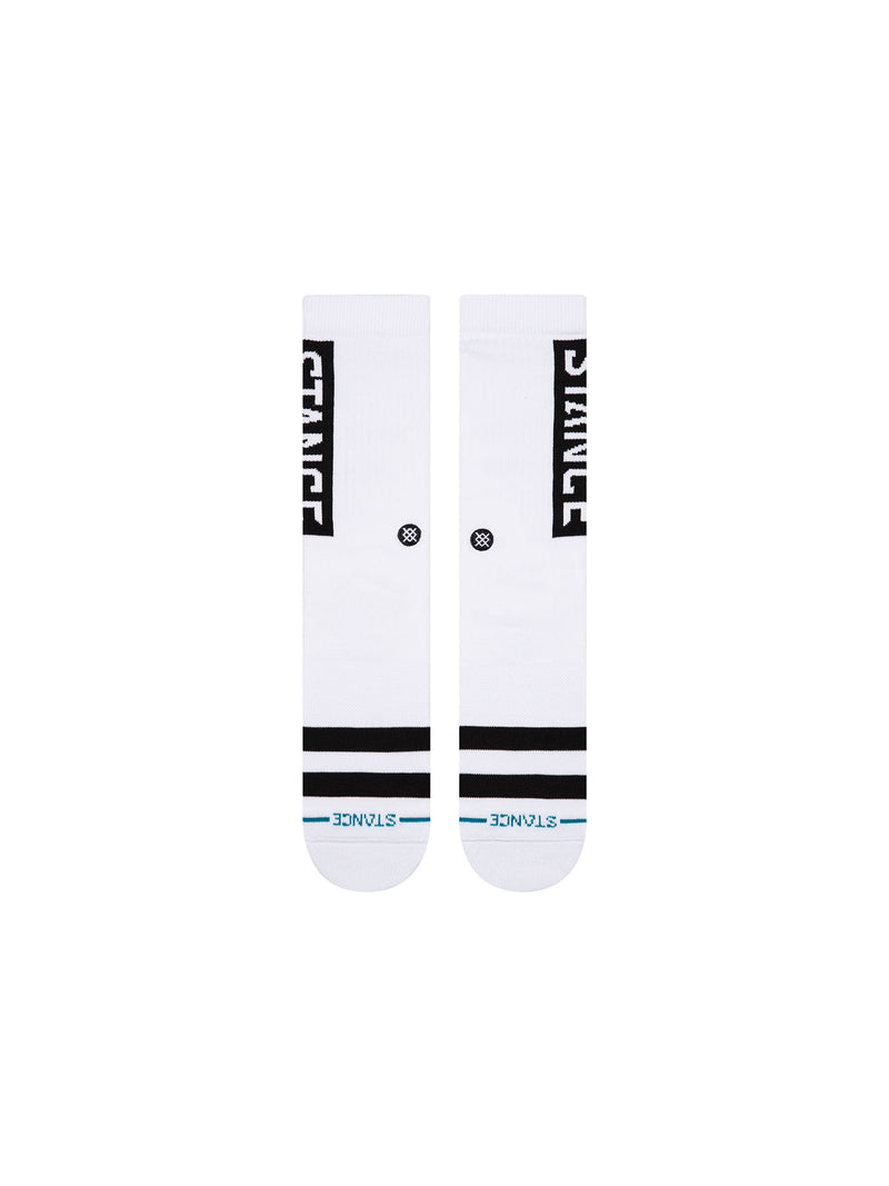 Stance OG Mid Cushion Crew Socks White
