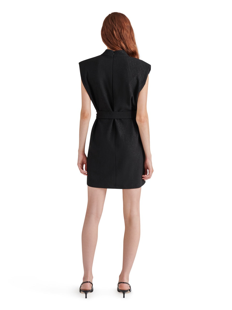 Steve Madden Adelie  Mock Neck Dress in black-back