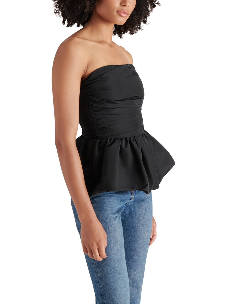 steve madden amari top in black-side