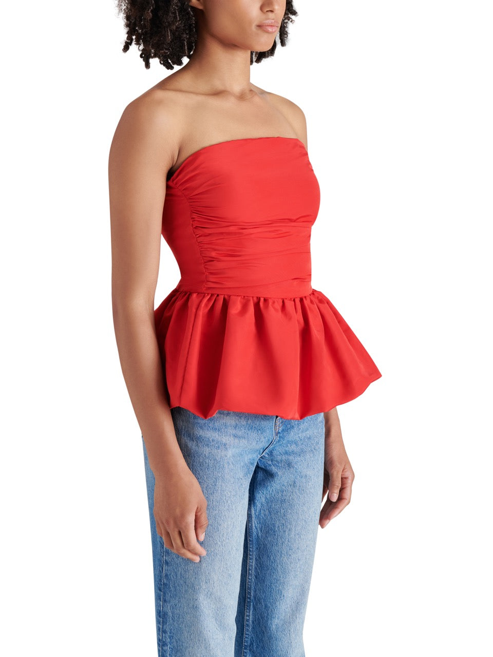 steve madden amari top in red-side