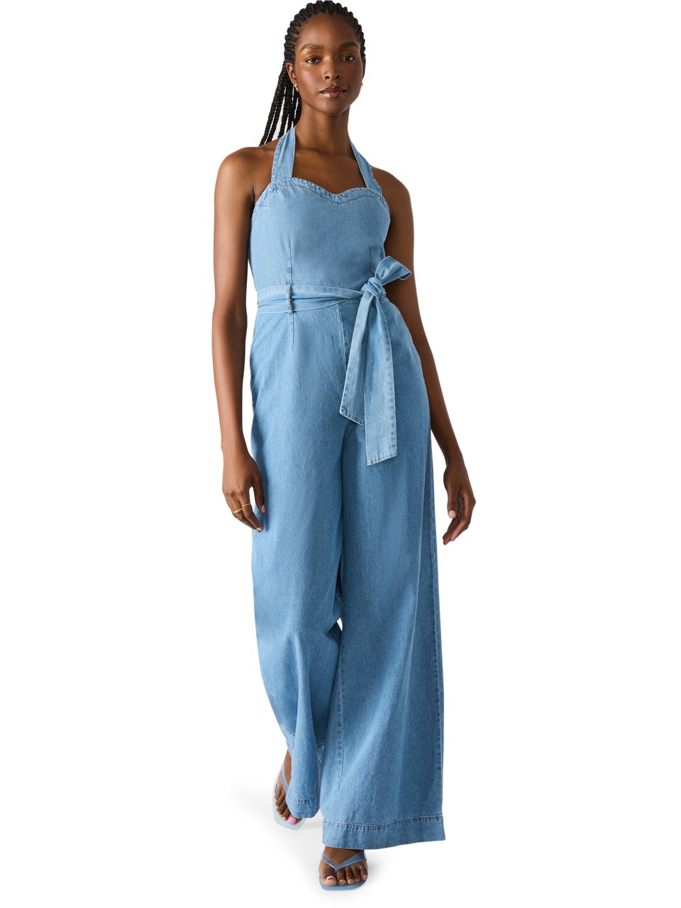 Steve Madden Artie Denim Jumpsuit in bijou blue