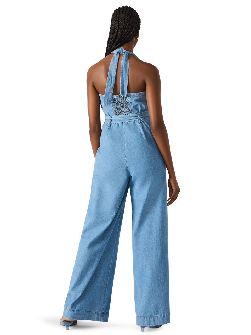 Steve Madden Artie Denim Jumpsuit in bijou blue