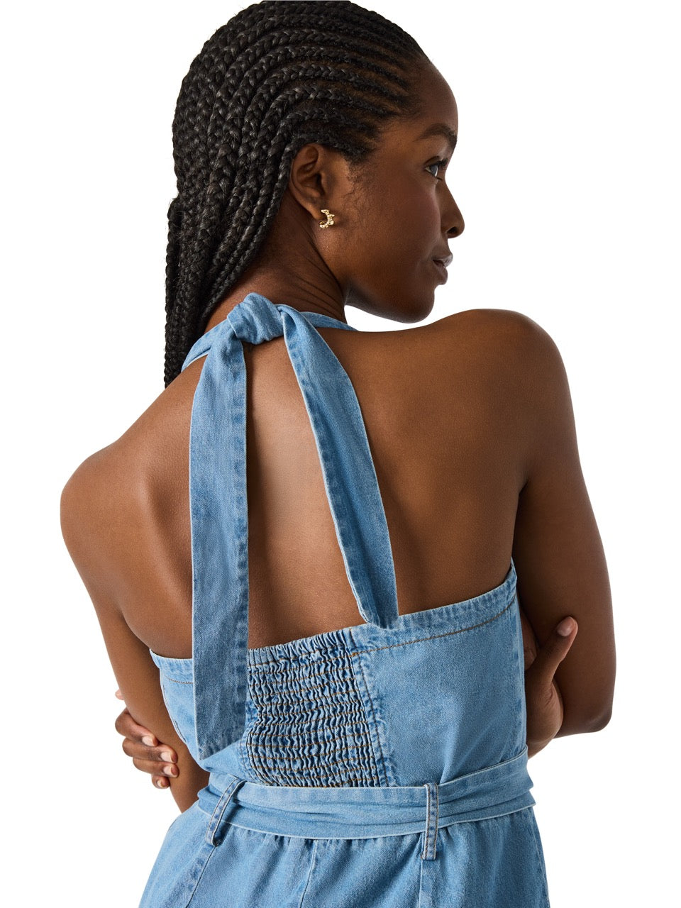 Steve Madden Artie Denim Jumpsuit in bijou blue