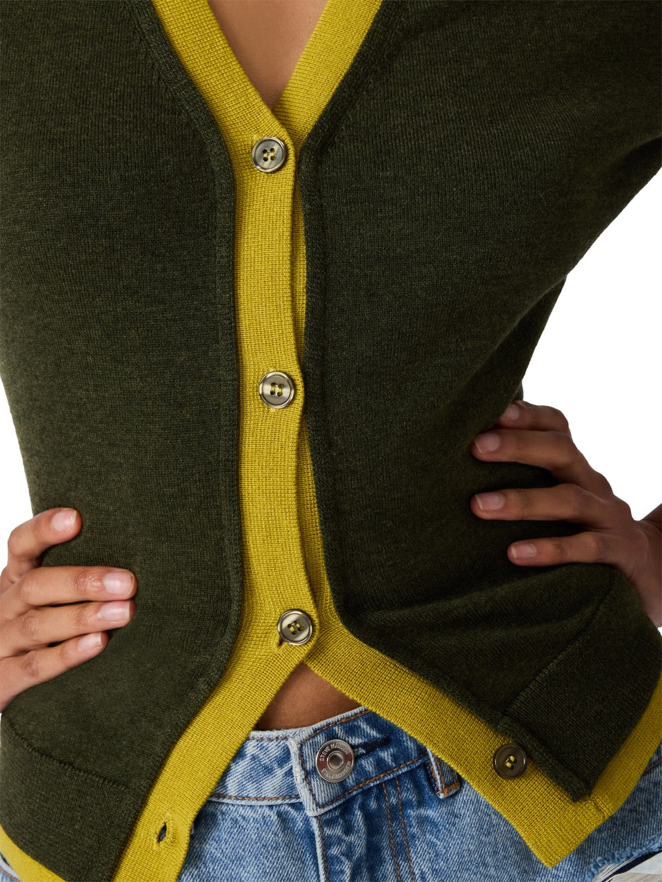 Steve Madden Arwen Cardigan dark olive