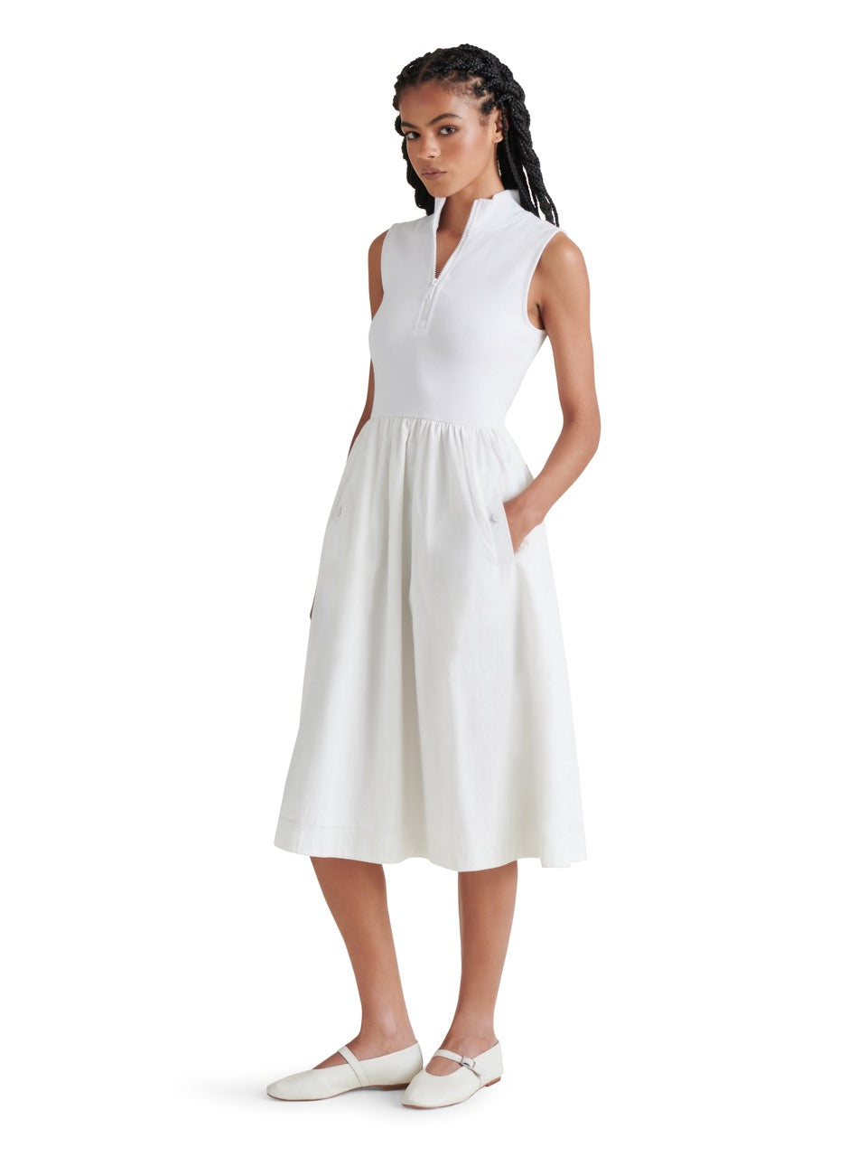 Steve Madden Berlin Dress in white-side