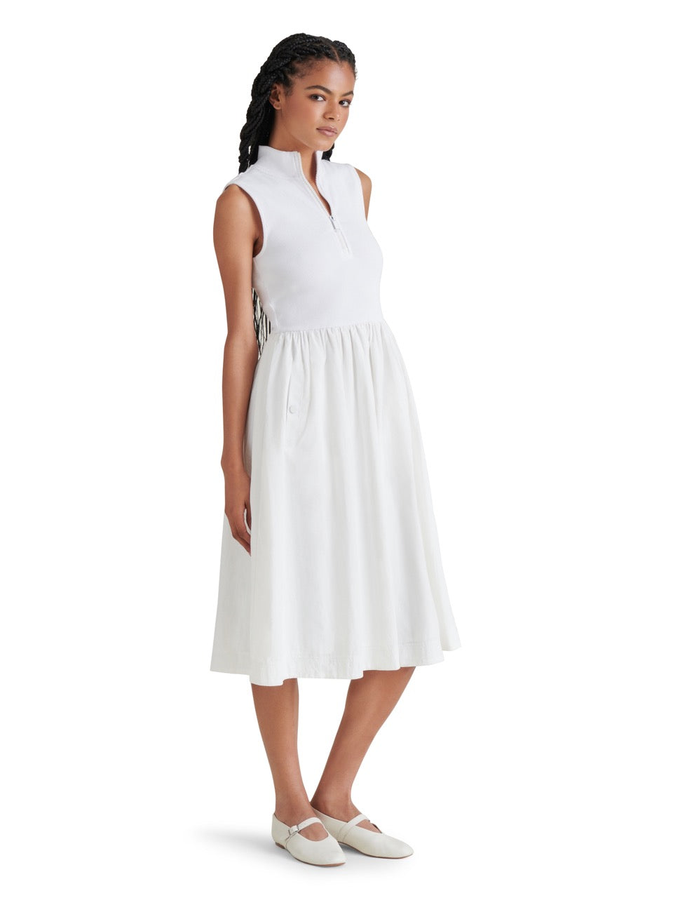 Steve Madden Berlin Dress in white-side