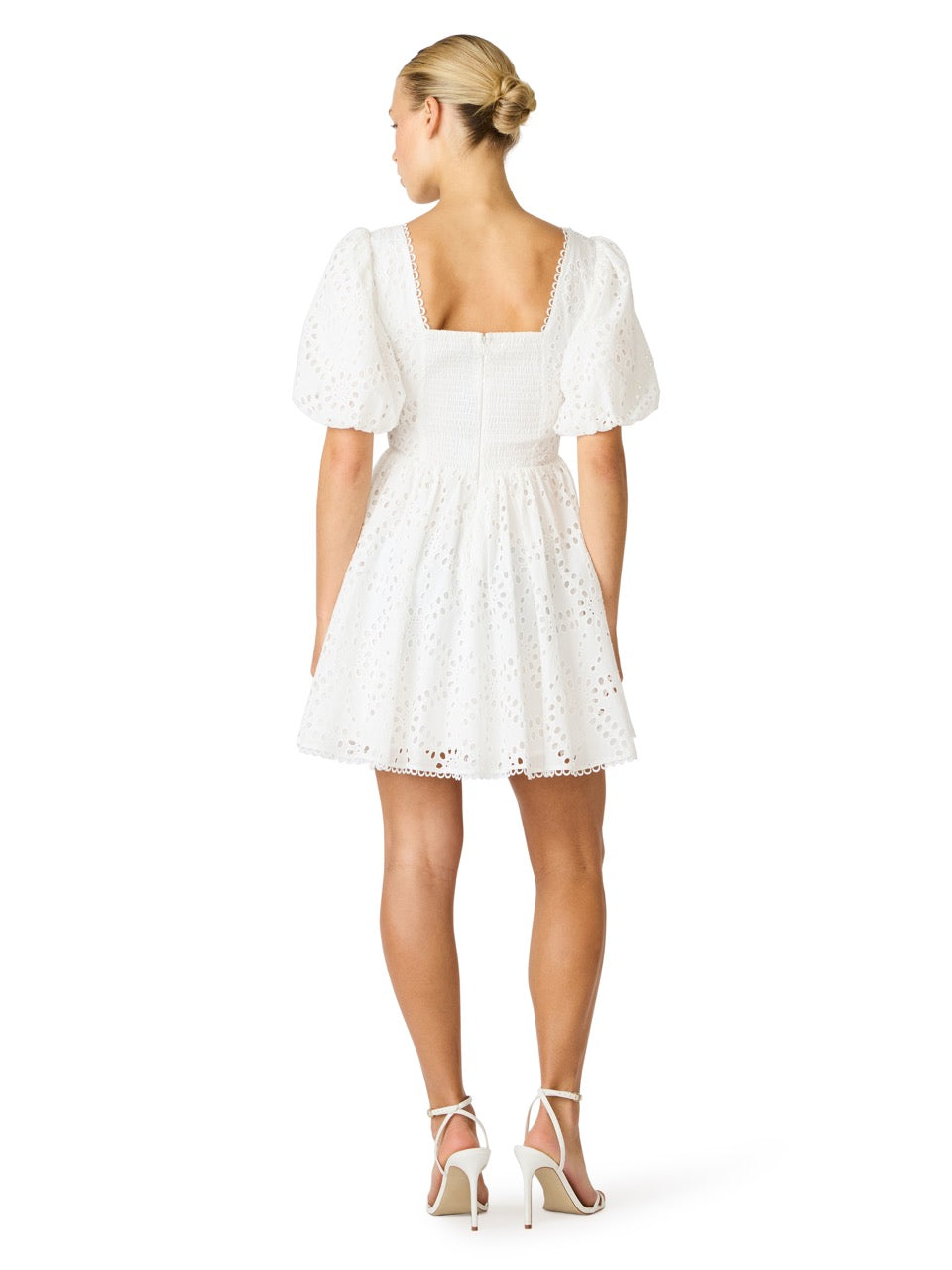 Steve Madden Briana Eyelet Babydoll Dress antique 