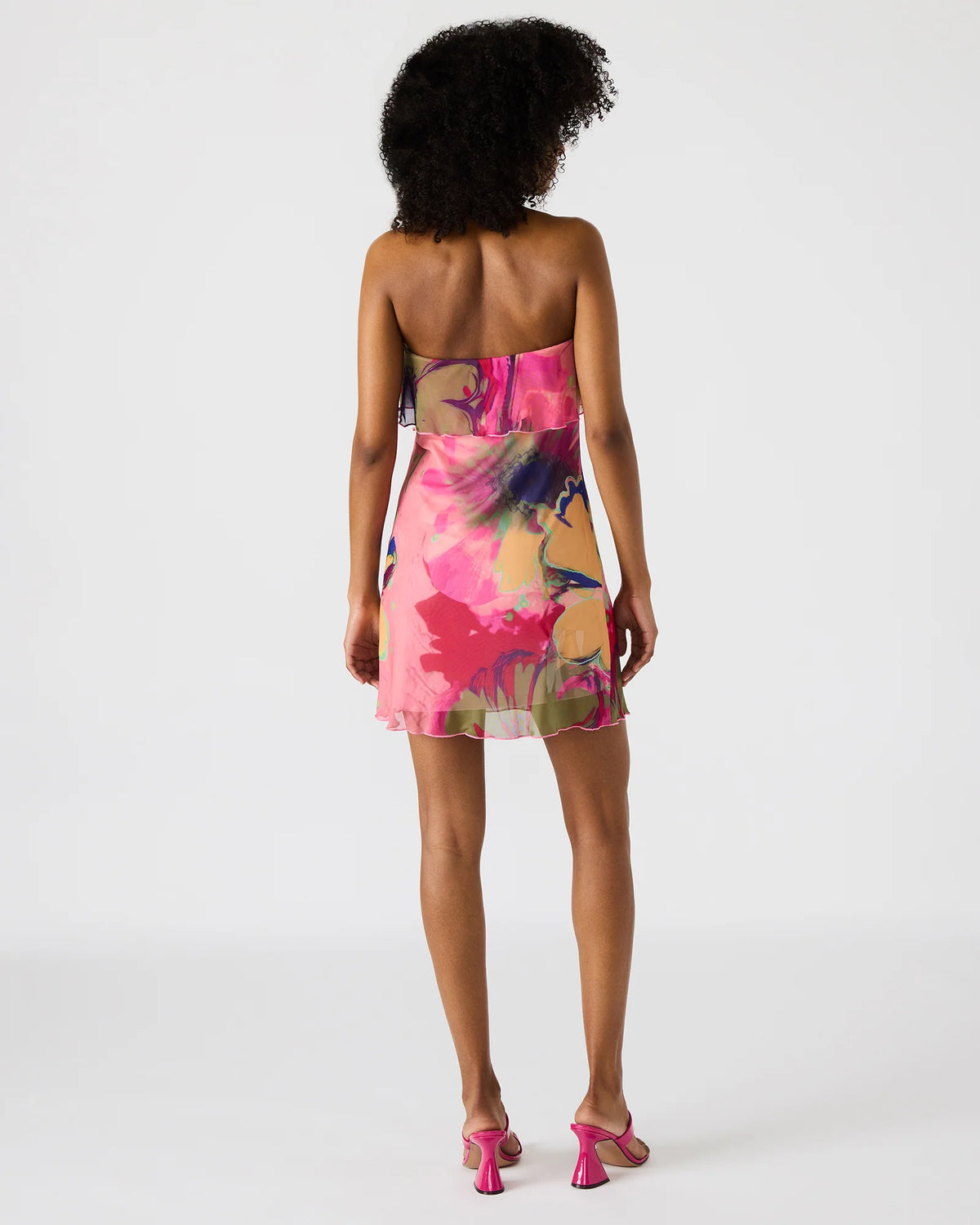 Steve Madden Bryar Floral Strapless Mini Dress Multi