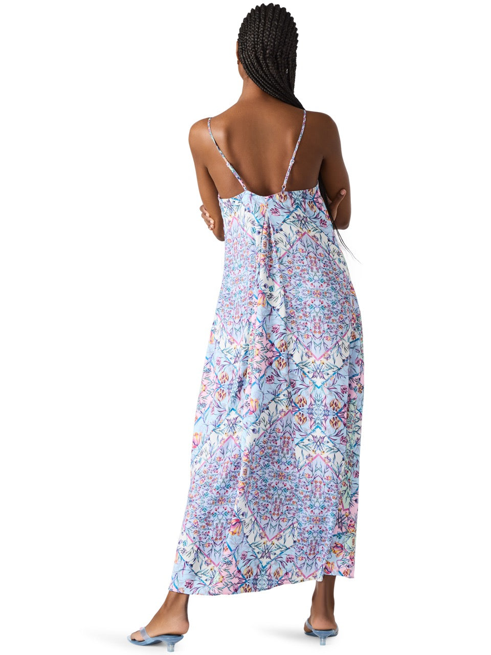 Steve Madden Chase Floral Maxi Dress in petal paisley