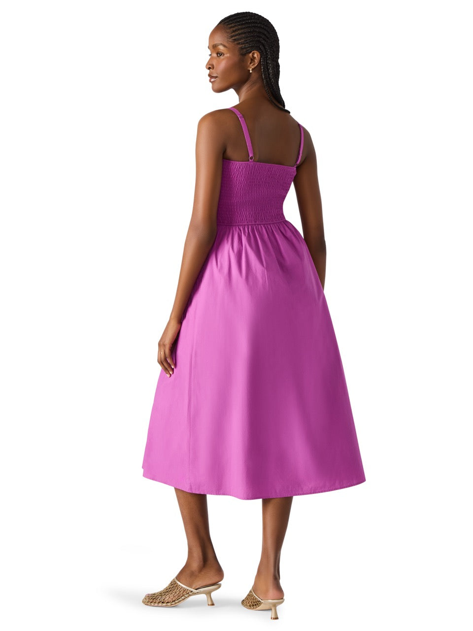 Steve Madden Codie Midi Dress in radiant orchid