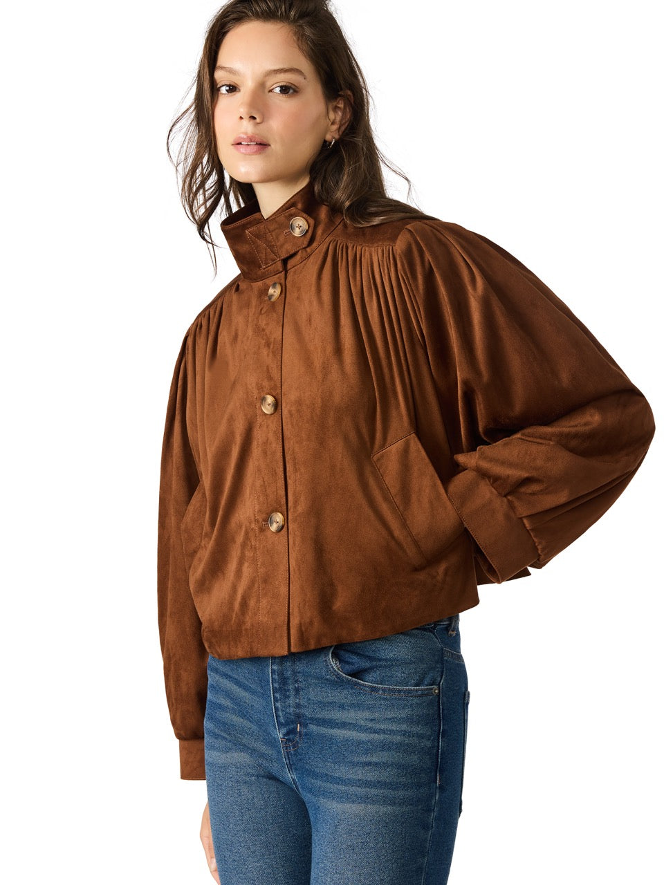 Steve Madden Deirdra Jacket in chicory coffee