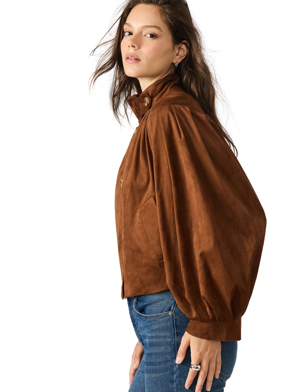 Steve Madden Deirdra Jacket in chicory coffee