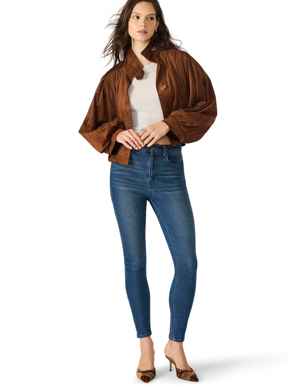 Steve Madden Deirdra Jacket in chicory coffee