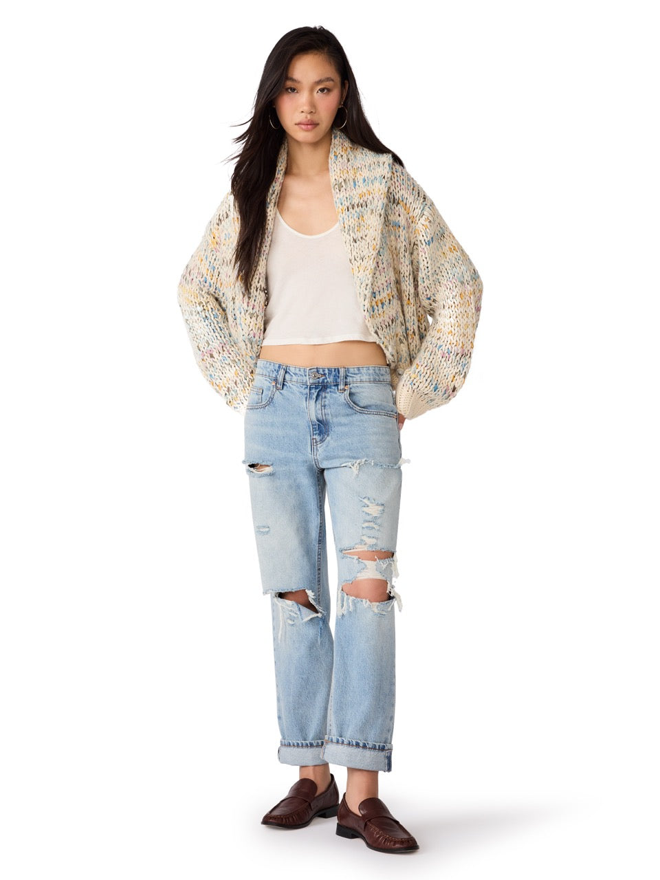 Steve Madden Enid Yarn Sweater multi 