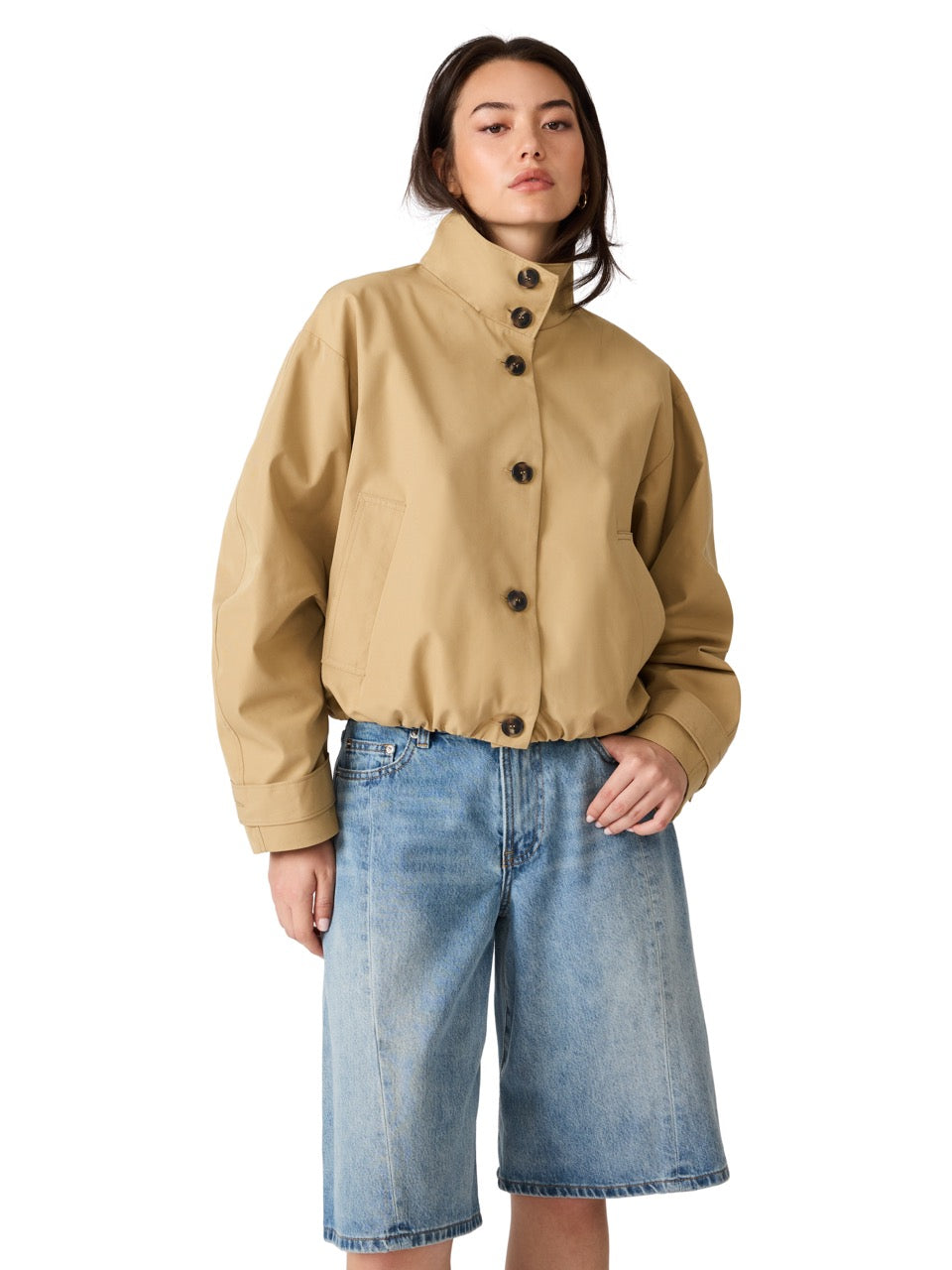 Steve Madden Fayden Button-Front Jacket