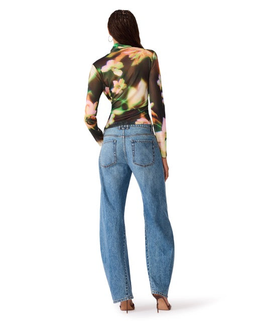 Steve Madden Fiona Floral Mesh Top glow floral 